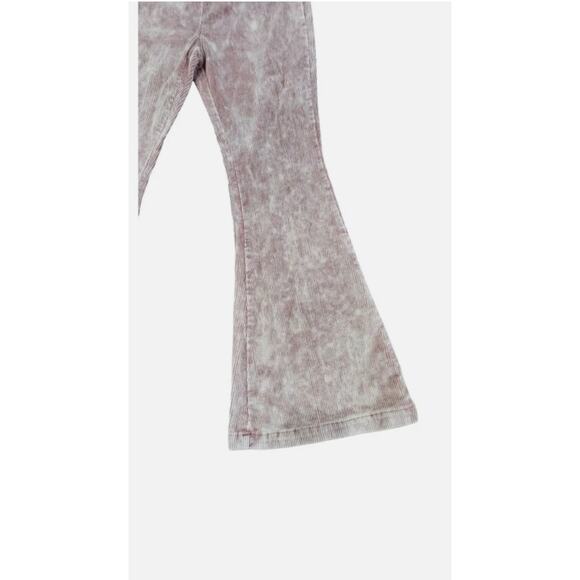 New Pol High Rise Stretchy Corduroy Pink Flare Pants SZ M - Picture 3 of 6